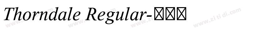 Thorndale Regular字体转换